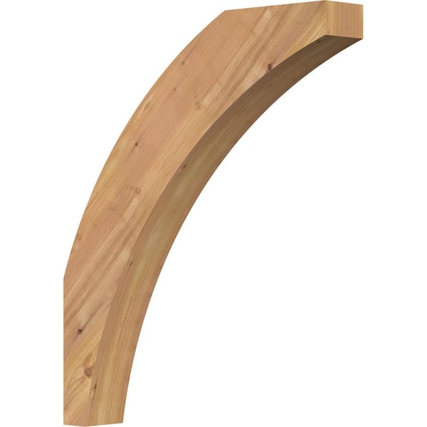 Ekena Millwork 3 1/2"W x 22"D x 26"H Thorton Smooth Knee Brace, Western Red Cedar