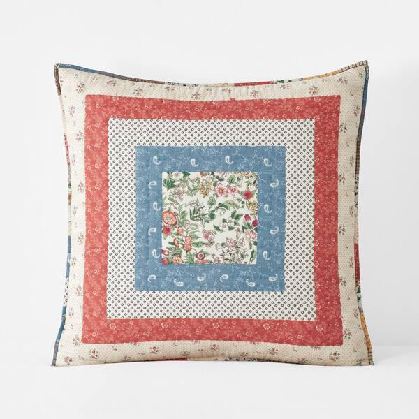 The Company Store Sophie Quilted Multi Cotton Euro Sham