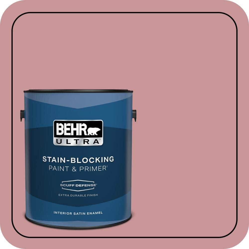1 gal. #S140-4A Dusty Rose Extra Durable Sat in. Enamel Interior Paint and Primer price history on PriceWatchPro