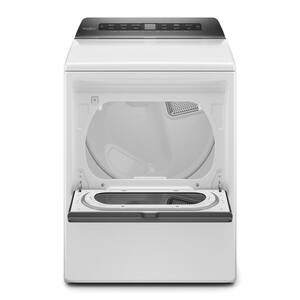 7.4 cu. ft. White Front Load Electric Dryer with AccuDry System