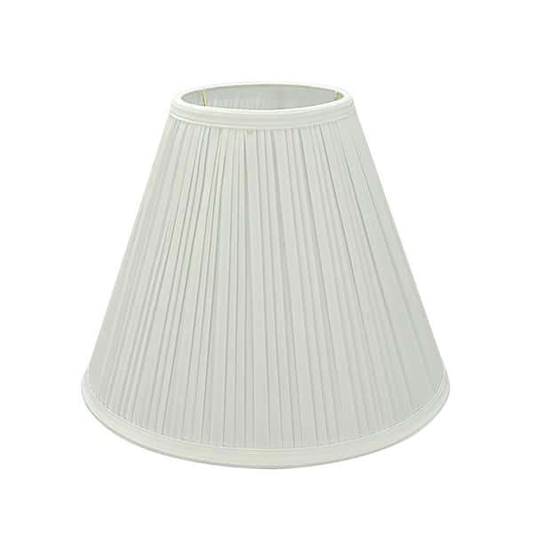 White Pleated Empire Lamp Shade, How To Paint A Pleated Lampshade