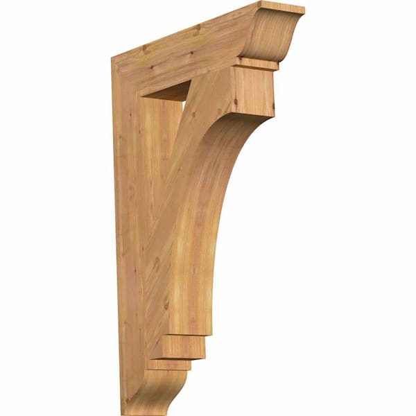 Ekena Millwork 5.5 in. x 40 in. x 28 in. Western Red Cedar Imperial Traditional Smooth Bracket