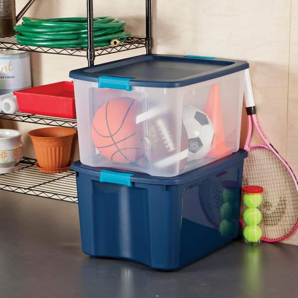 Sterilite Latch & Carry 18 Gallon Plastic Stacking Storage Tote w/ Lid &  Reviews