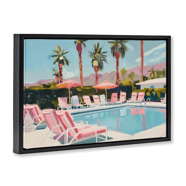 Stupell Industries Palm Springs Swimming Pool by Arlington Prints