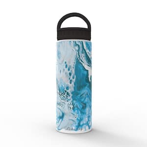 Liberty 24 oz. Sea Foam Reusable Single Wall Aluminum Water Bottle with  Threaded Lid 2422000000STBLK - The Home Depot