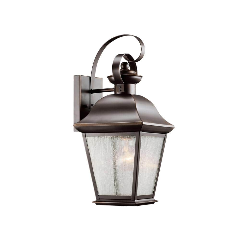 Mount Vernon 16.75 in. 1-Light Olde Bronze Outdoor Hardwired Wall Lantern Sconce with No Bulbs Included (1-Pack) price history on PriceWatchPro