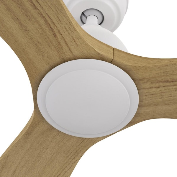 CARRO Zircon 52 in. Indoor White 10-Speed DC Motor Ceiling