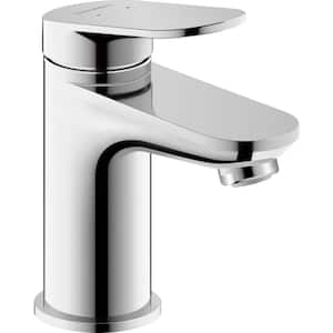 No.1 Single Handle Single Hole Bathroom Faucet with Drain Kit Included Included in Chrome