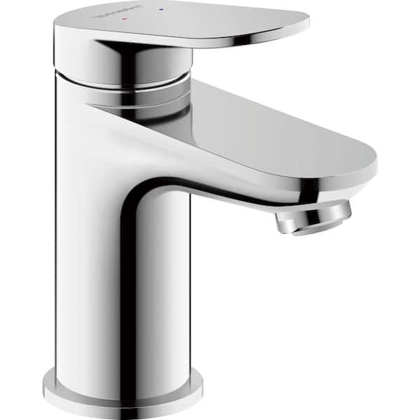 No.1 Single Handle Single Hole Bathroom Faucet with Drain Kit Included in Chrome