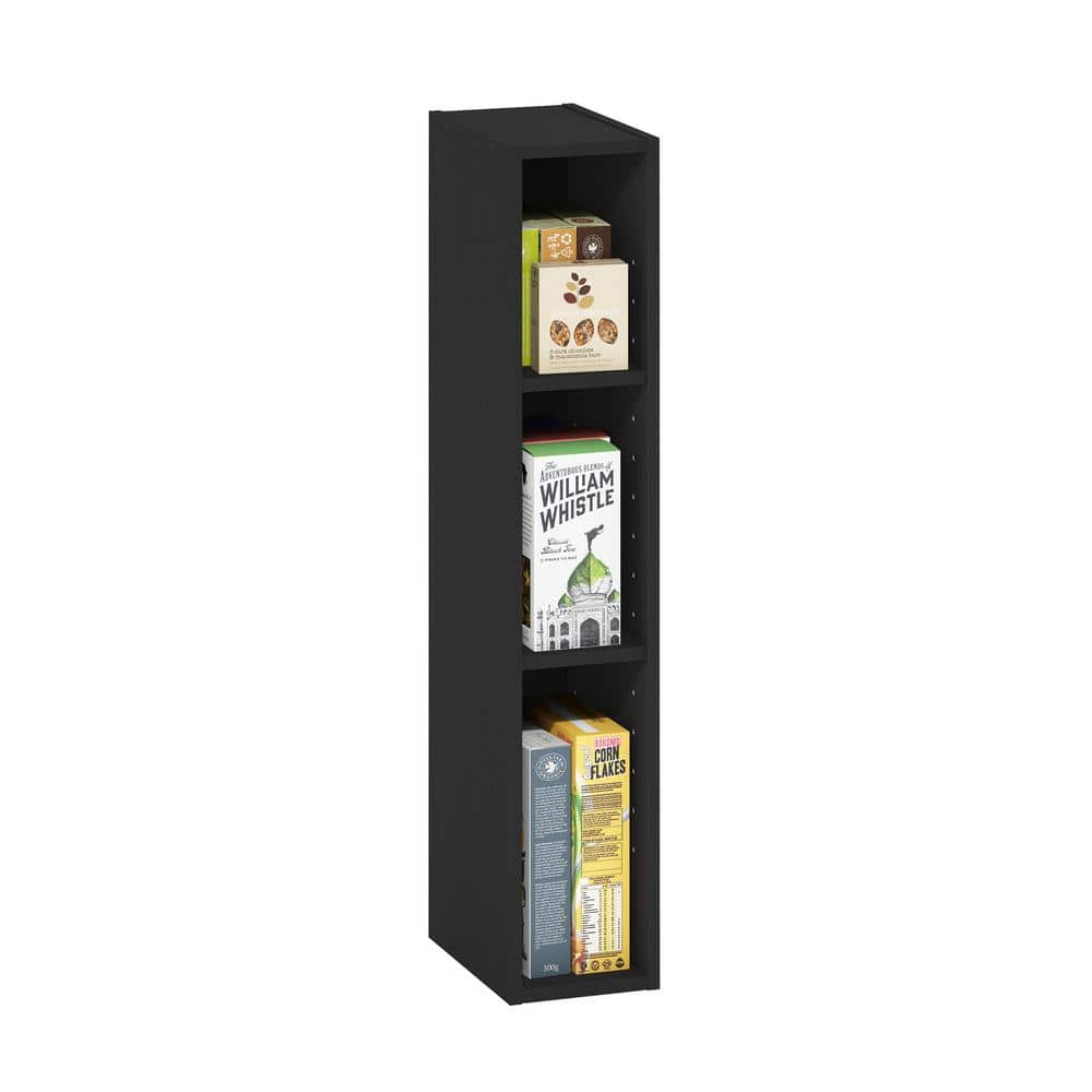 Blackwood Adjustable 3-Tier Space Saving Storage Shelf Bookcase