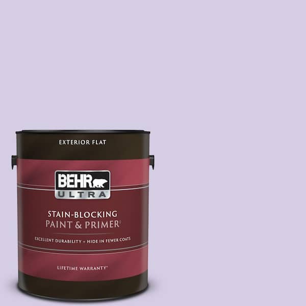 BEHR ULTRA 1 gal. #640A-3 Potentially Purple Flat Exterior Paint & Primer