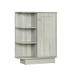 23.6 in. W x 9.7 in. D x 31.3 in. H Open Style Shelf Cabinet with Adjustable Plates Bathroom Cabinet in Oak