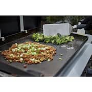 Griddle 3-Burner Propane Gas 28 in. Flat Top Grill in Black