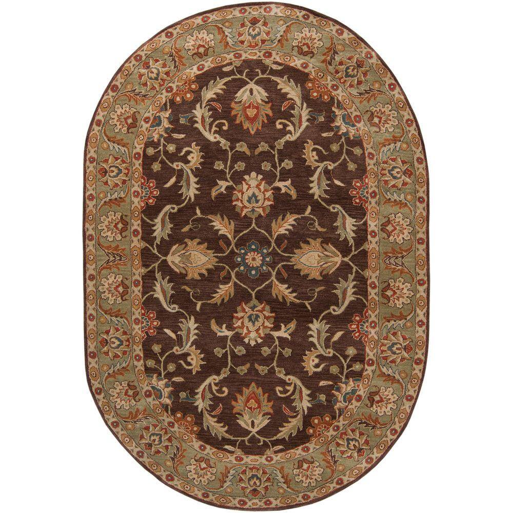 Artistic Weavers John Brown 8 ft. x 10 ft. Oval Area Rug JHN1009 The