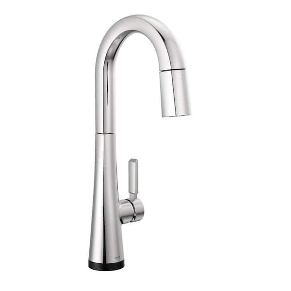 Delta Monrovia Touch2O with Touchless Technology Single Handle Bar Faucet in Lumicoat Chrome