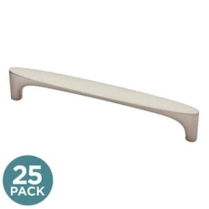 Mila 5-1/16 in. (128 mm) Modern Satin Nickel Cabinet Drawer Bar Pulls (25-Pack)
