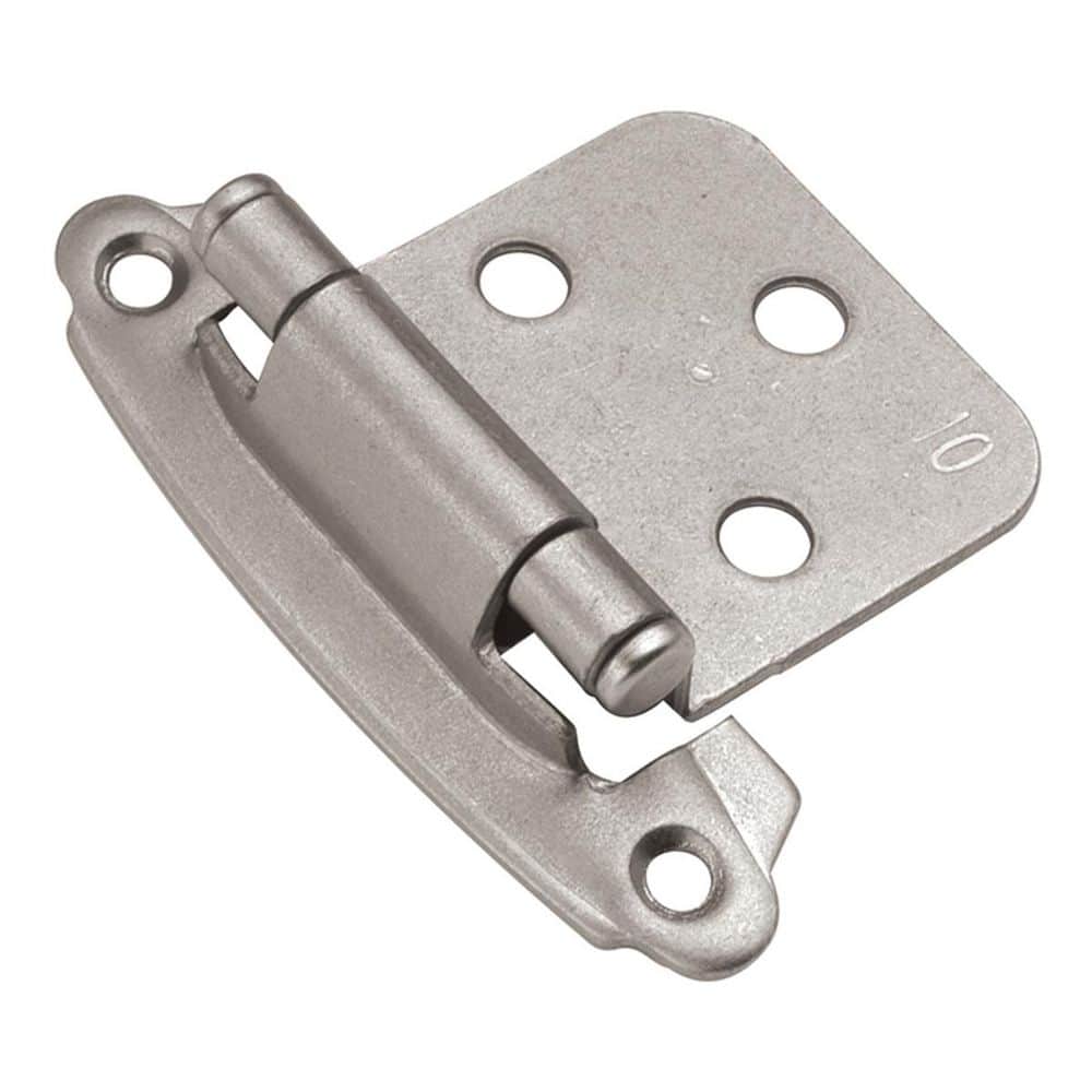 Hinge Variable Overlay Face Frame Self-Closing Satin Nickel Cabinet Hinge (5-Pairs) price history on PriceWatchPro