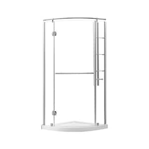 Glamour 32 in. x 32 in. Single Threshold Shower Base in White