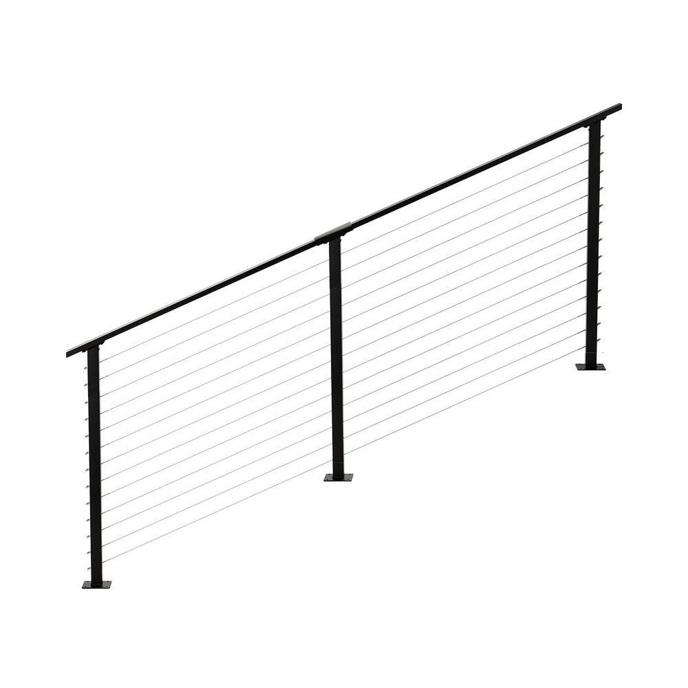 10 ft. Stair Cable Railing, 42 in. Base Mount, Black price history on PriceWatchPro