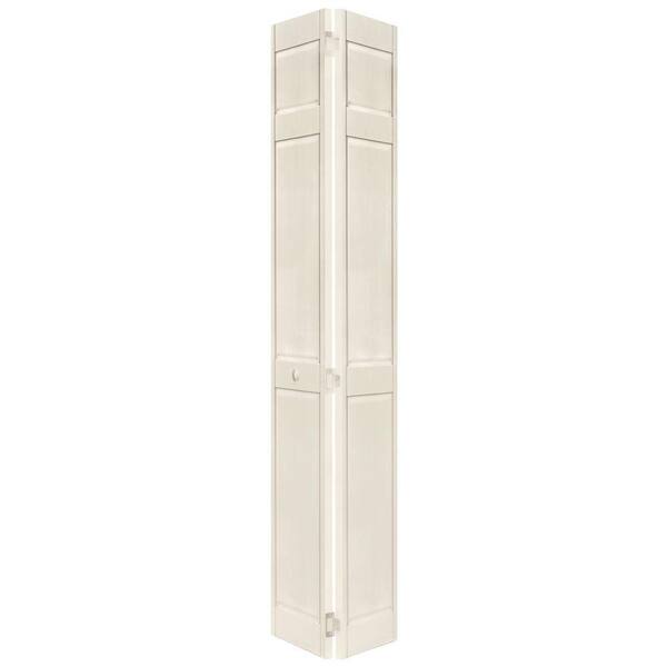 Home Fashion Technologies 24 in. x 80 in. 6-Panel Behr Parisian Taupe Solid Wood Interior Closet Bi-fold Door