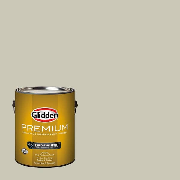 Glidden Premium 1 gal. PPG1029-3 French Gray Linen Satin Exterior