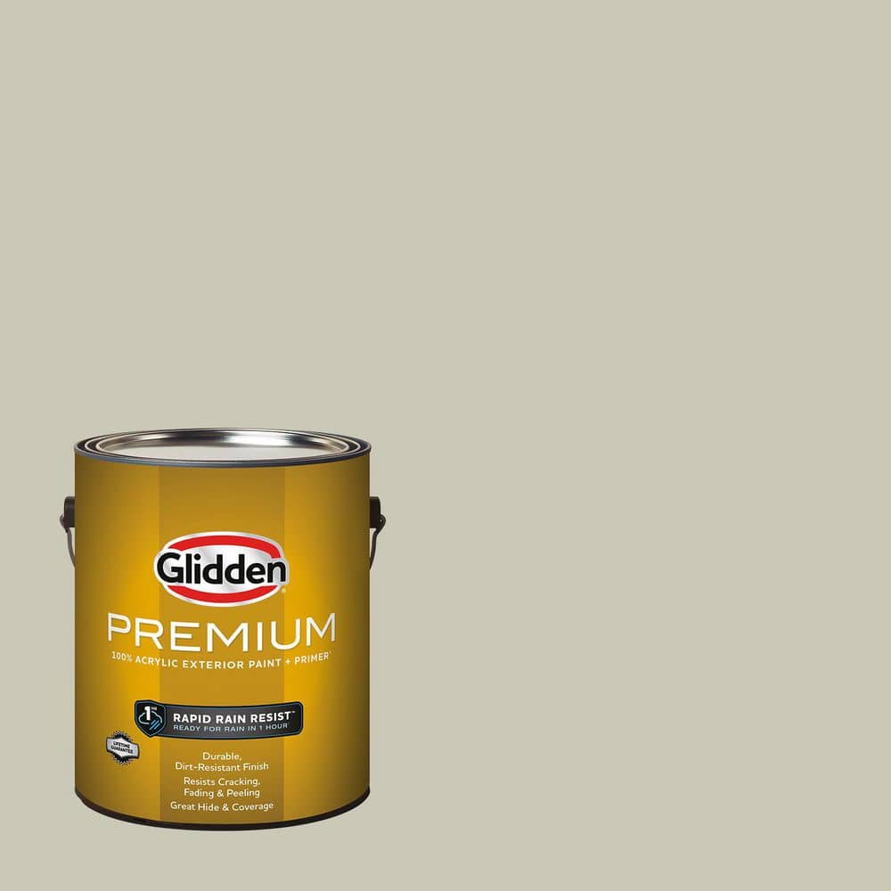 Glidden Premium 1 gal. PPG1029-3 French Gray Linen Semi-Gloss