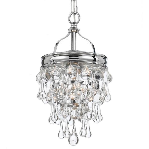 Crystorama Calypso 1 Light Chrome Mini Chandelier 131 Ch Crystorama Calypso 1 Light Chrome Mini, Crystorama Calypso Mini Chandelier