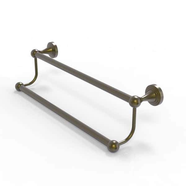 Sag Harbor Collection 30 in. Wall Mounted Double Towel Bar in Matte Gray