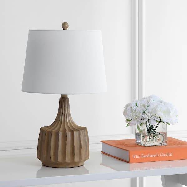 Shiloh 21.5 in. Wood Finish Table Lamp