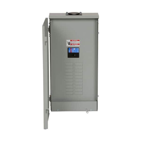 BR 200-Amp 40-Circuit 20-Space Outdoor Main Breaker Plug-On Neutral Load Center with Cover (BRP20B200R)