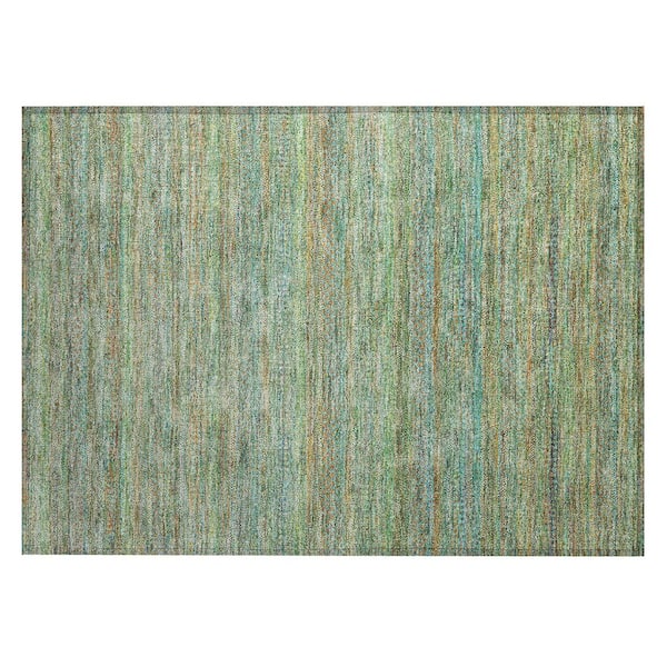 Addison Rugs Chantille Machine Washable Indoor/Outdoor Abstract ACN2148 Green 1 ft. 8 in. x 2 ft. 6 in. Accent Rug