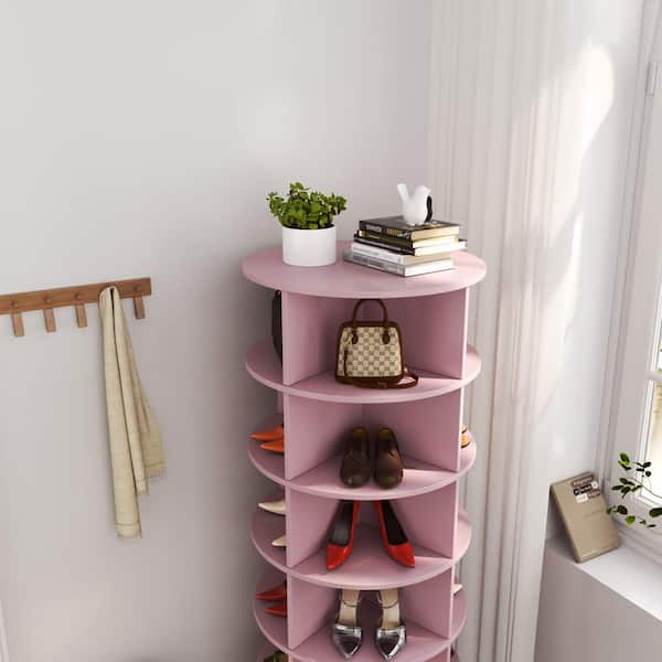 Magic Home Modular 56 in. Pink MDF Swivel 360 Rotating Magic Home Modular 56 in. Pink MDF Swivel 360 Rotating