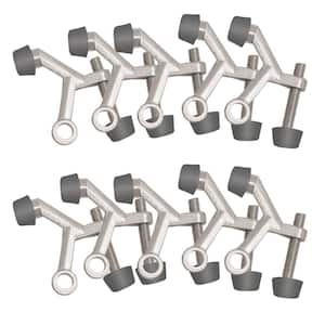 Satin Nickel Standard Hinge Pin Door Stop (10-Pack)