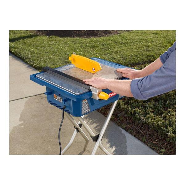 2.10.ロビロビページ RYOBI 3/4 HP 7 in. Wet Tile Saw WS7211 - The Home Depot