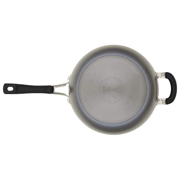Rachael Ray 3-Quart Nonstick Saucier Pan, Aluminum, Gray, Cook + Create Collection