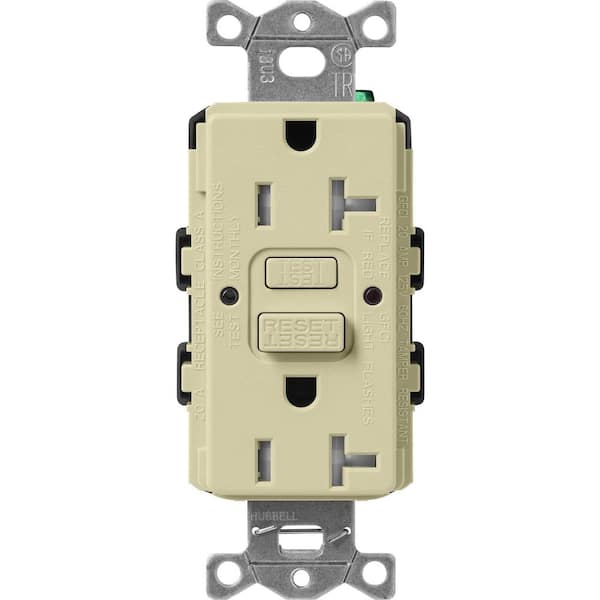 Lutron Claro 20-Amp Tamper Resistant Duplex Receptacle, Sage (SCR-20-GFST-SA)