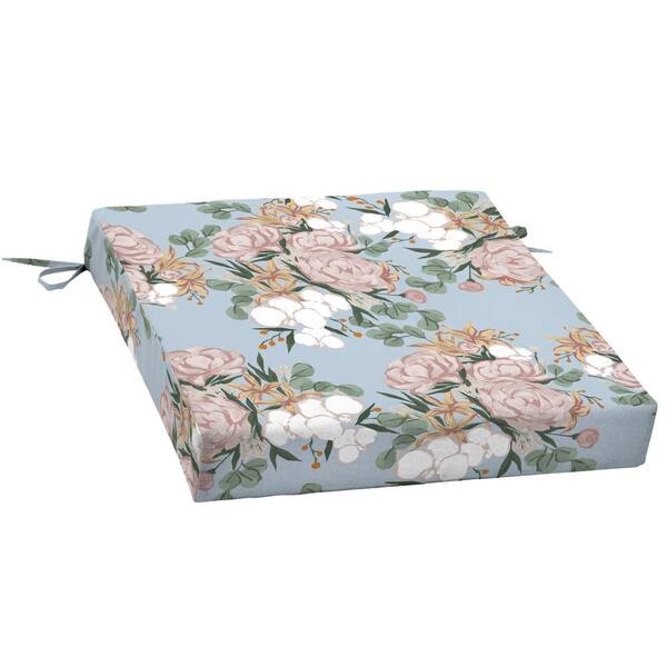 ARDEN SELECTIONS Artisans 21 in. x 21 in. Giana Floral Square Outdoor Seat Cushion