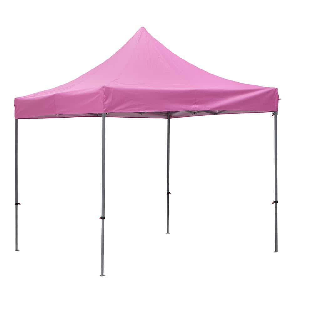 OVASTLKUY 10 ft. x 10 ft. Pink Outdoor Patio Canopy Tent MAOV-ODF010PI ...