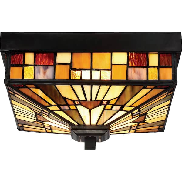 Quoizel Inglenook 11-in W Valiant Bronze Outdoor Flush Mount Light Quoizel Inglenook 11-in W Valiant Bronze Outdoor Flush Mount Light