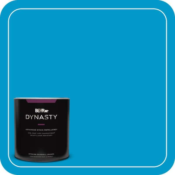 BEHR DYNASTY 1 qt. #550B-6 Isle of Capri Eggshell Enamel Interior Stain-Blocking Paint and Primer
