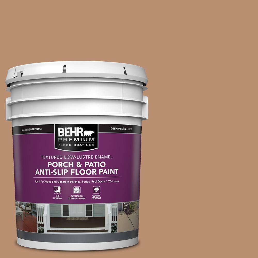 5 gal. #S230-5 Sugar Maple Textured Low-Lustre Enamel Interior/Exterior Porch and Patio Anti-Slip Floor Paint price history on PriceWatchPro