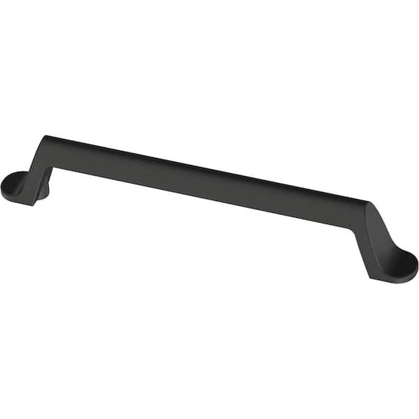 Liberty Simply Smooth 5-1/16 in. (128 mm) Classic Matte Black Cabinet Drawer Pulls (10-Pack)