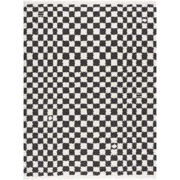 HAUTELOOM Ivrit Driftwood/Black White/Silverton 5 ft. x 7 ft. Area Rug