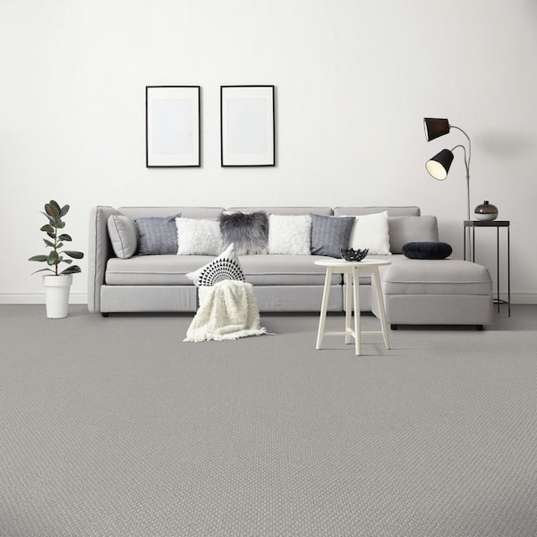 Dark Paradise - Unwind - Beige 25 oz. SD Polyester Loop Installed Carpet
