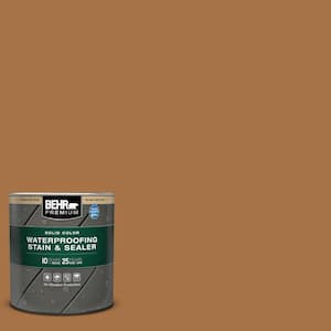 1 qt. #SC-134 Curry Solid Color Waterproofing Exterior Wood Stain and Sealer