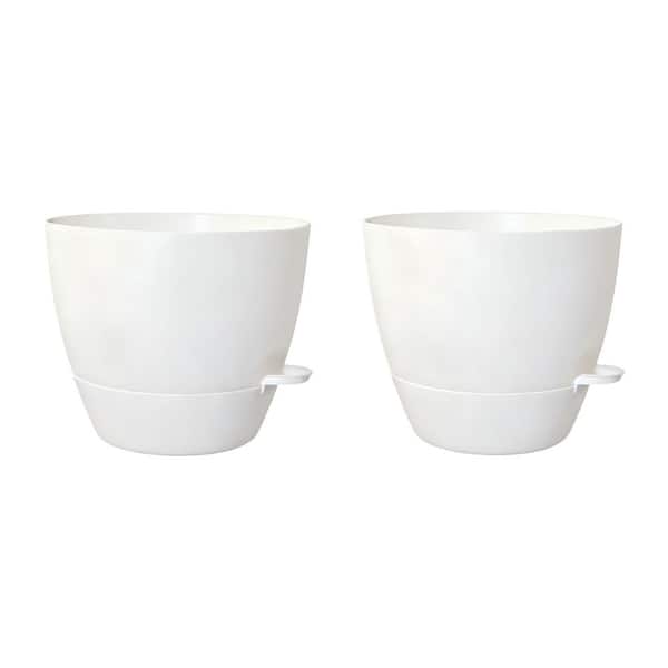 potting plant tray Rectangular Ceramic Planter with Bamboo Tray: Ideal for Cacti, Bonsai, and Flowers