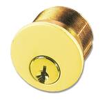 1-1/4 in. Polished Brass Mortise Cylinder