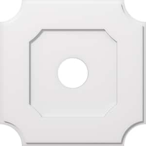 1 in. P X 14-1/4 in. C X 24 in. OD X 5 in. ID Locke Architectural Grade PVC Contemporary Ceiling Medallion