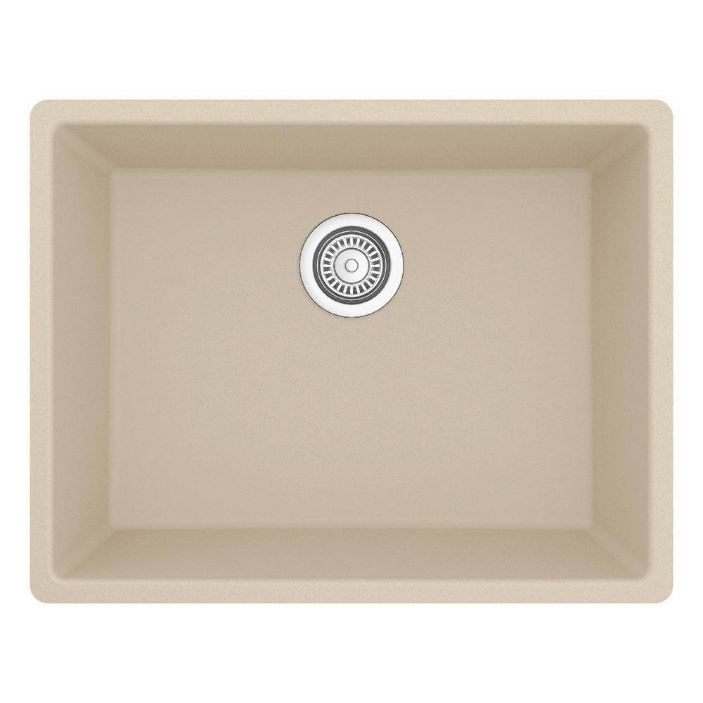 Bisque Quartz Composite Single Bowl Undermount Kitchen Sink