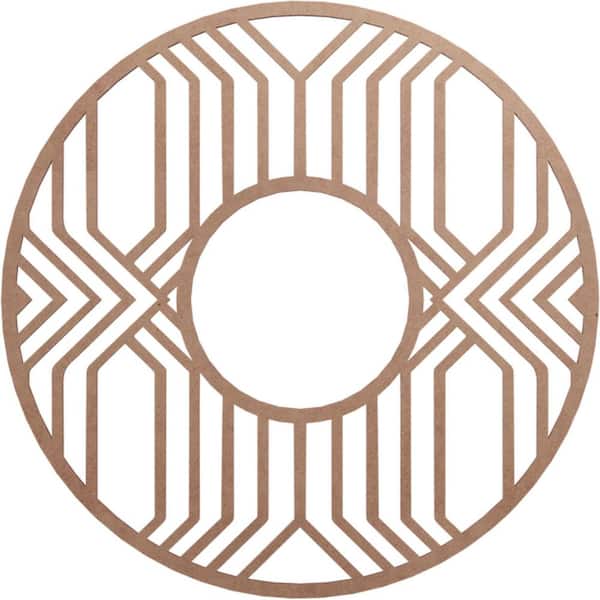 Ekena Millwork 0.25 in. x 26 in. x 26 in. Wood Medallion Moulding